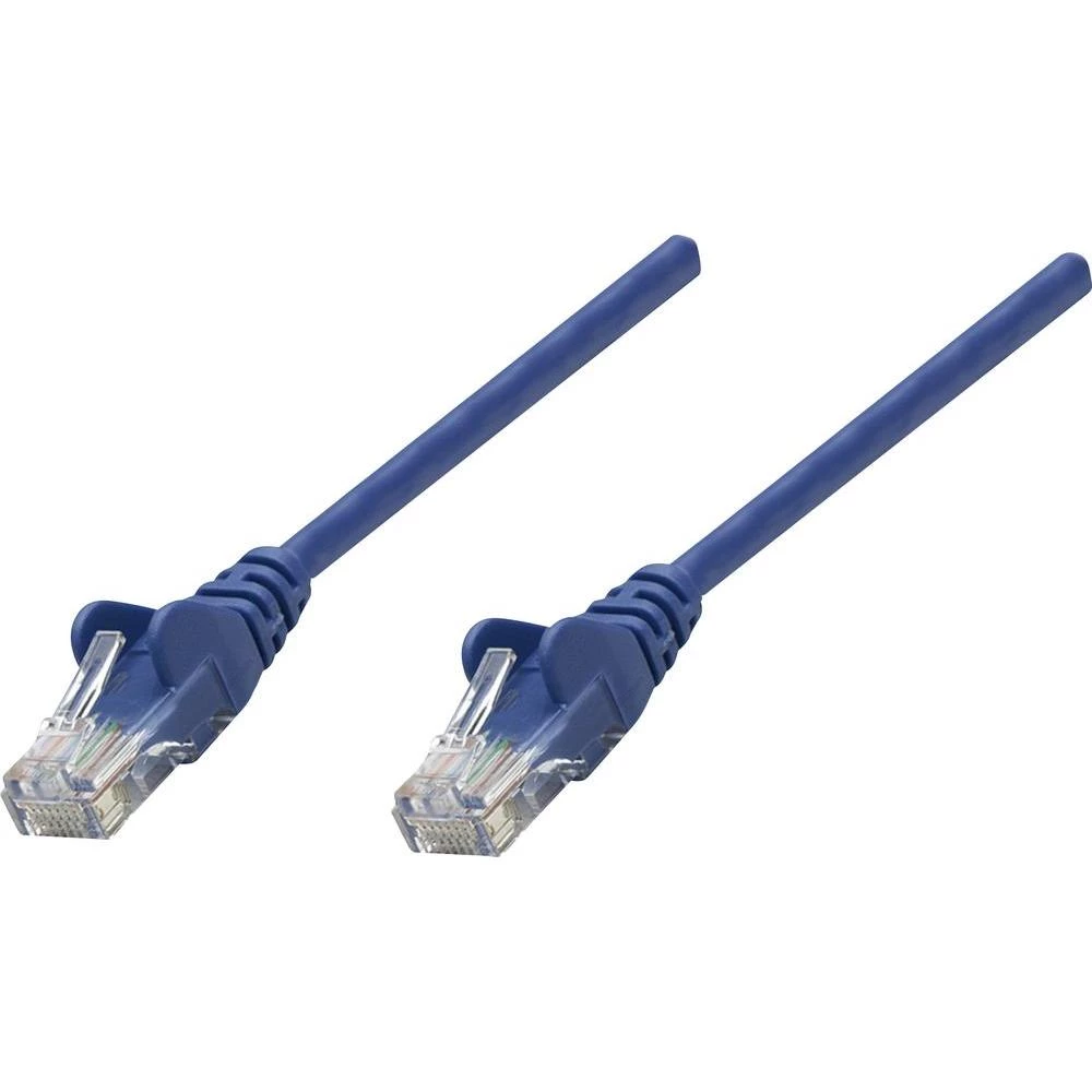 RJ45 mrežni priključni kabel CAT 6A S/FTP [1x RJ45-utikač - 1x RJ45-utikač] 7.50 m plavi, Intellinet slika