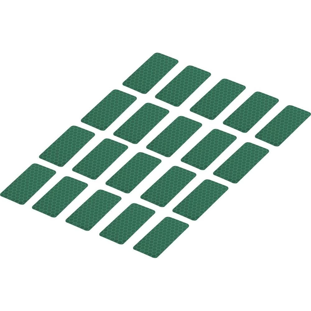 Reflektirajuća ljepljiva traka RTS25/50-GN Conrad (D x Š) 50 mm x 25 mm zelena, polietilenska folija, sadržaj: 20 komada slika