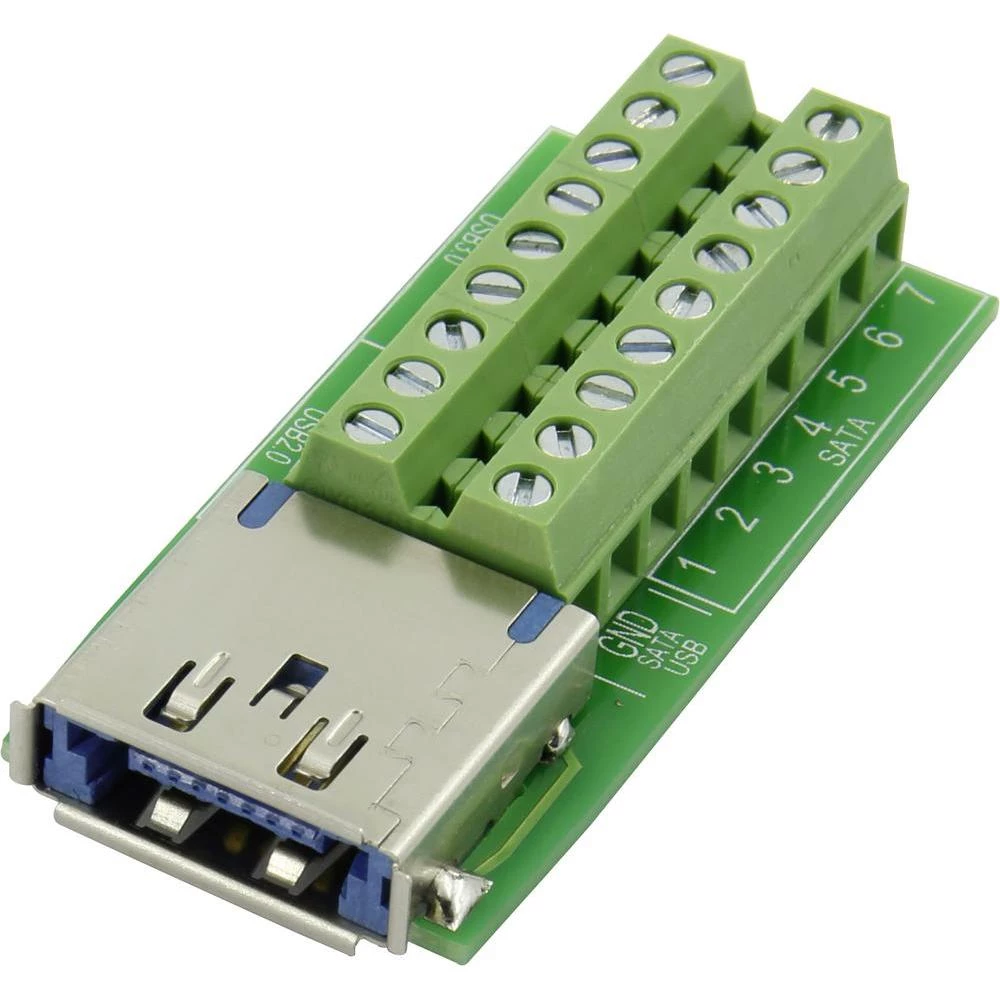 Ugradbena eSATAp utičnica Conrad, okomita ugradnja, višeportna USB 3.0 + eSATAp utičnica sadržaj: 1 komad slika