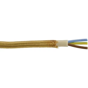 Priključni kabel 3 G 0.75 mm zlatne boje, roba na metre slika