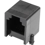 Modularna ugradbena utičnica, horizontalna, br. polova: 6 MJUSN66GAB crna, econ connect MJUSN66GAB 1 kom.