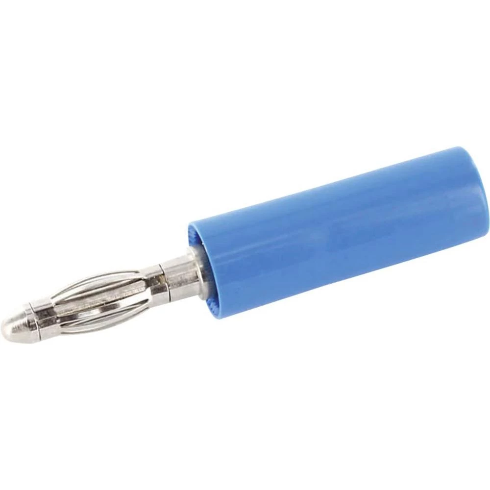 Banana utikač, ravan, promjer zatika: 4 mm plavi econ connect BS4BLE 1 kom. slika