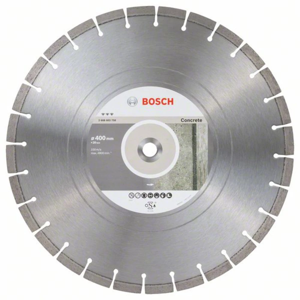 Dijamantna rezna ploča Best for Concrete, 400 x 20.00 x 3.2 x 12 mm Bosch Accessories 2608603758 promjer 400 mm 1 ST slika
