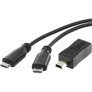 SuperSoft OTG-Mirror Micro-USB kabel Conrad 0,15 m + mini B adapter podrška za akcijsku kameru slika