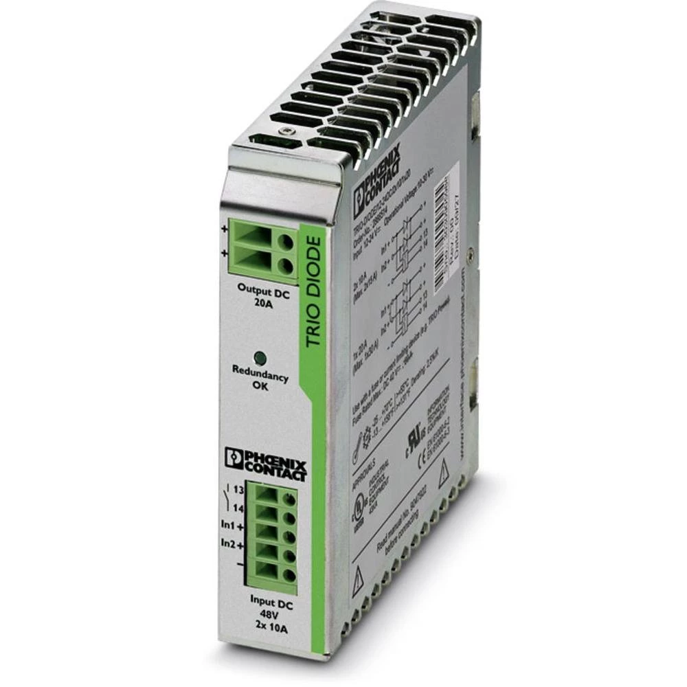 Redundantni modul za profilne šine (DIN-letva) Phoenix Contact 2866527 20 A broj izlaza: 1 x slika