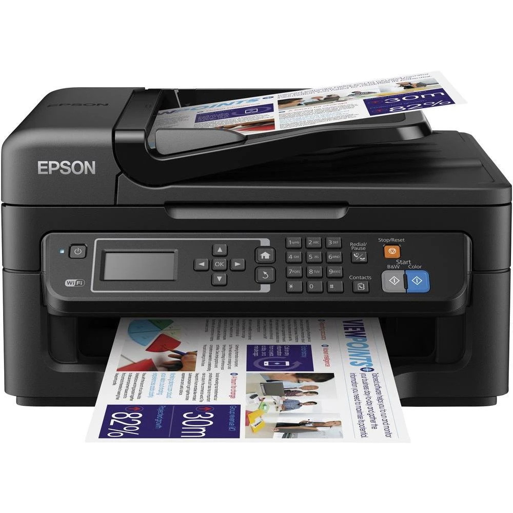 Višenamjenski pisač s tintom WF-2630WF Epson WorkForce A4 pisač, faks, uređaj za kopiranje, skener ADF, USB, WLAN slika