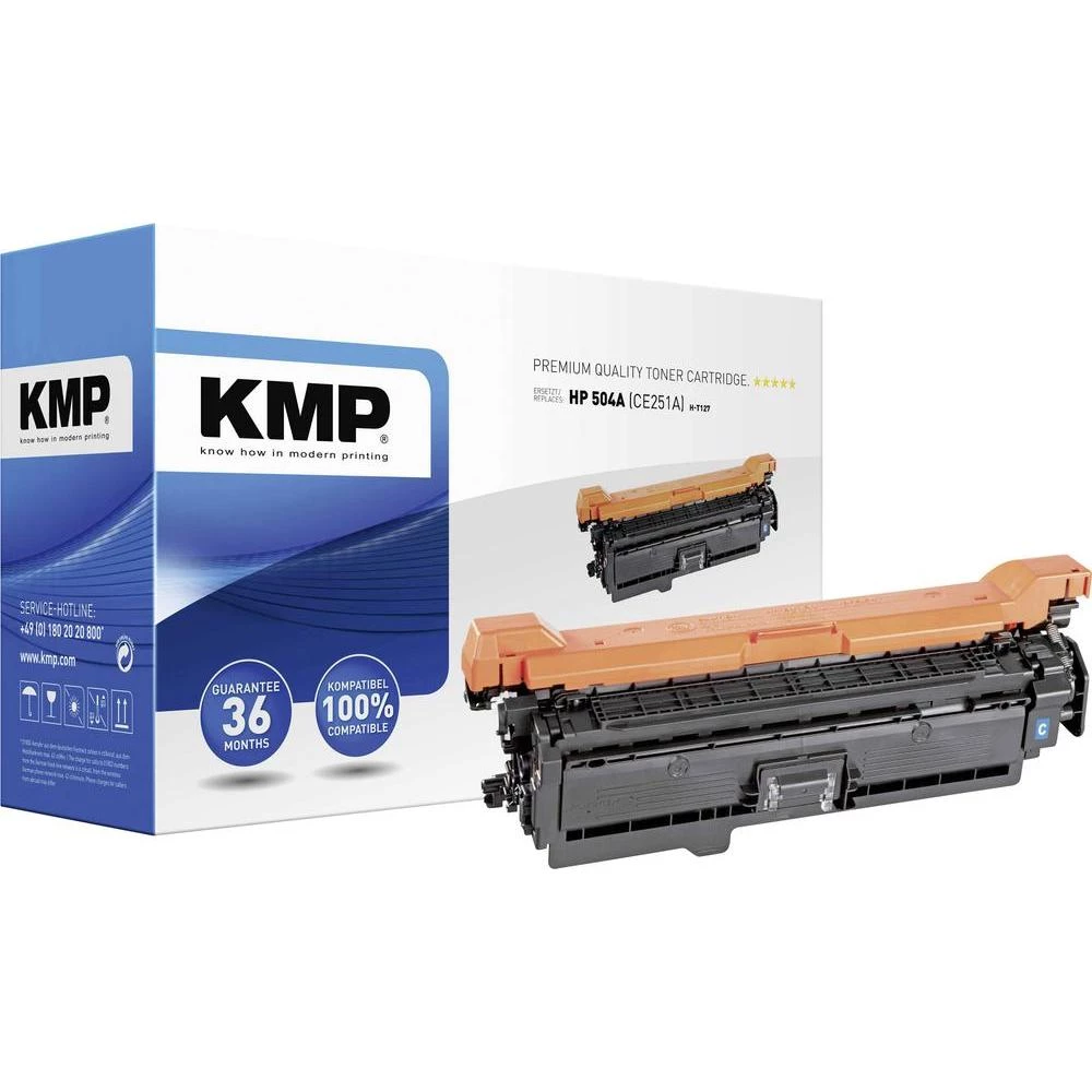 Toner H-T127 KMP zamjenjuje HP 504A, CE251A kompatibilna cijan 7000 stranica slika