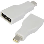 DisplayPort adapter [1x DisplayPort ženski utikač => 1x Mini-DisplayPort utikač] LogiLink bijela pozlaćeni utični kontakti