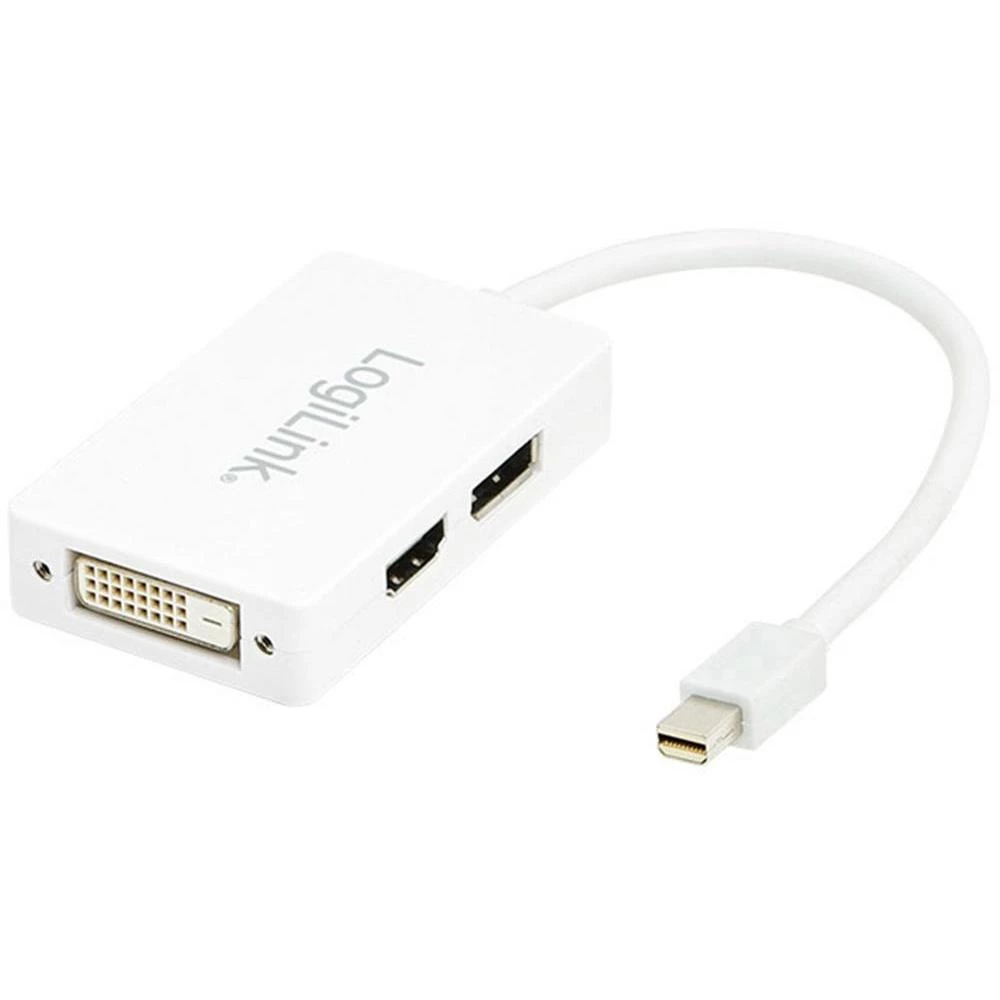DisplayPort / HDMI / DVI adapter [1x Mini-DisplayPort utikač 1x HDMI-ženski utikač, DVI-ženski utikač 24+1-polni., DisplayPort ž slika
