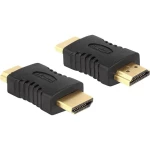 HDMI adapter [1x HDMI utikač 1x HDMI utikač] Delock crna pozlaćeni utični kontakti