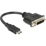 HDMI / DVI adapter [1x HDMI utikač C Mini => 1x DVI-ženski utikač 24+5-polni] Delock crna