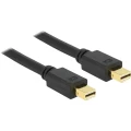 DisplayPort priključni kabel [1x Mini-DisplayPort utikač 1x Mini-DisplayPort utikač] Delock 1 m crna slika