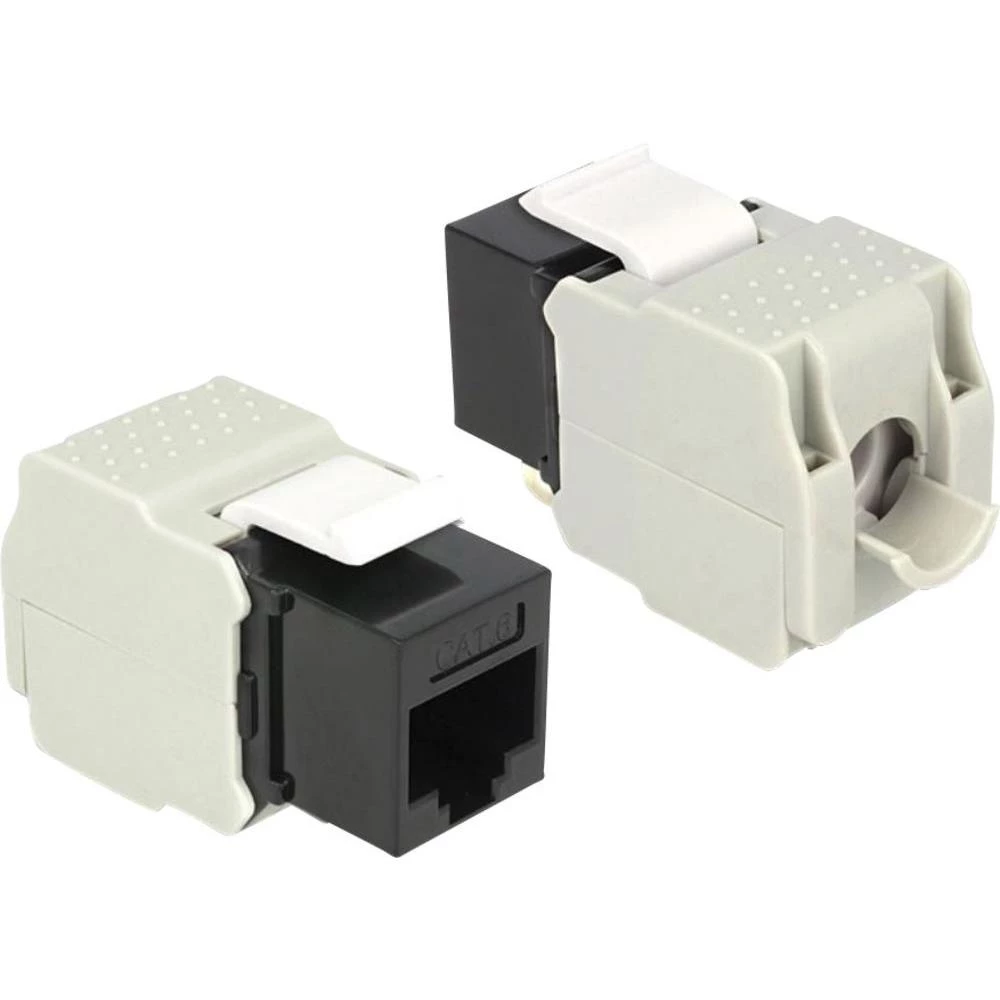 RJ45 ugradbeni model Keystone CAT 6 Delock crna slika