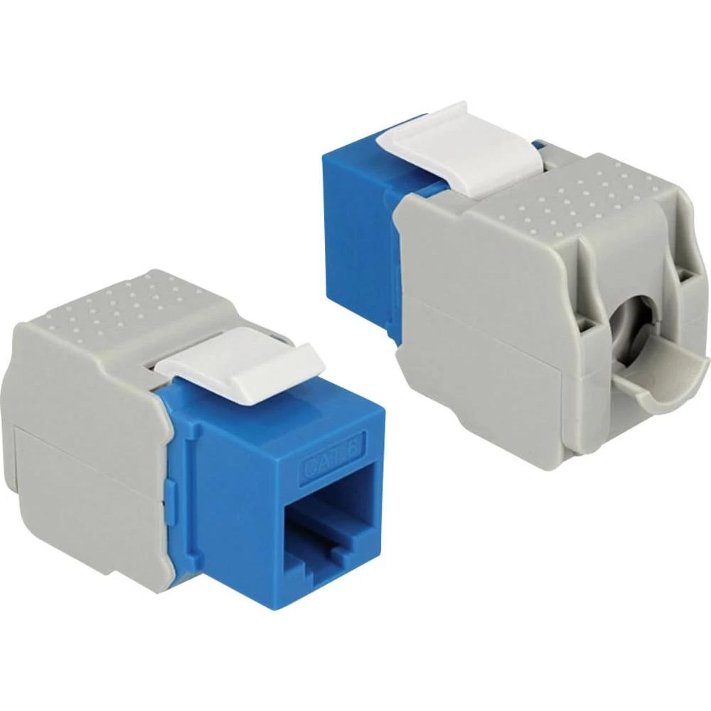 RJ45 ugradbeni model Keystone CAT 6 Delock plava slika
