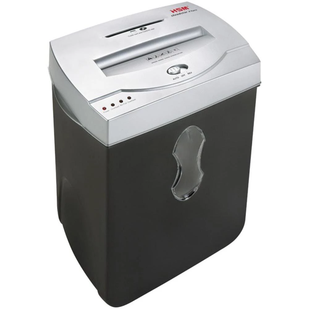 Uništavač dokumenata HSM shredstar X6pro poprečno-uzdužni rez stupanj zaštite 5 uništava i spajalice, CD-e, DVD-e, klamerice, kr slika