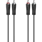 Hama 00205257 Cinch audio priključni kabel [2x muški cinch konektor - 2x muški cinch konektor] 1.5 m crna