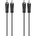 Hama 00205257 Cinch audio priključni kabel [2x muški cinch konektor - 2x muški cinch konektor] 1.5 m crna slika