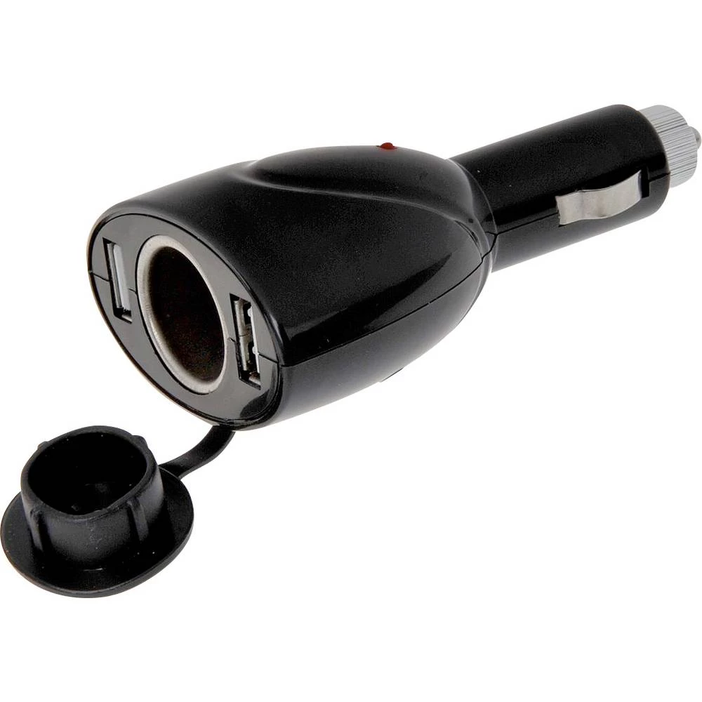 IWH USB dvostruki utikač + 12 voltna utičnica Opteretivost struje, maks.=3 A slika