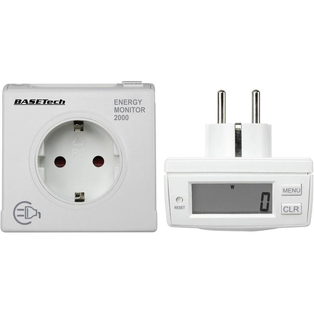 Mjerni uređaj za izračun troškova energije Basetech EM 2000 ugrađena zaštita za djecu slika