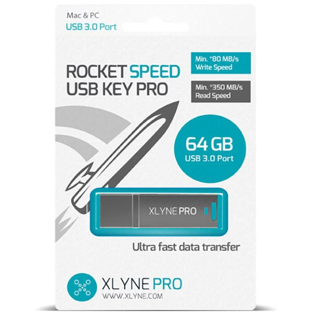 USB stik 64 GB 7964001 Xlyne Rocket Speed Pro srebrna USB 3.0 slika