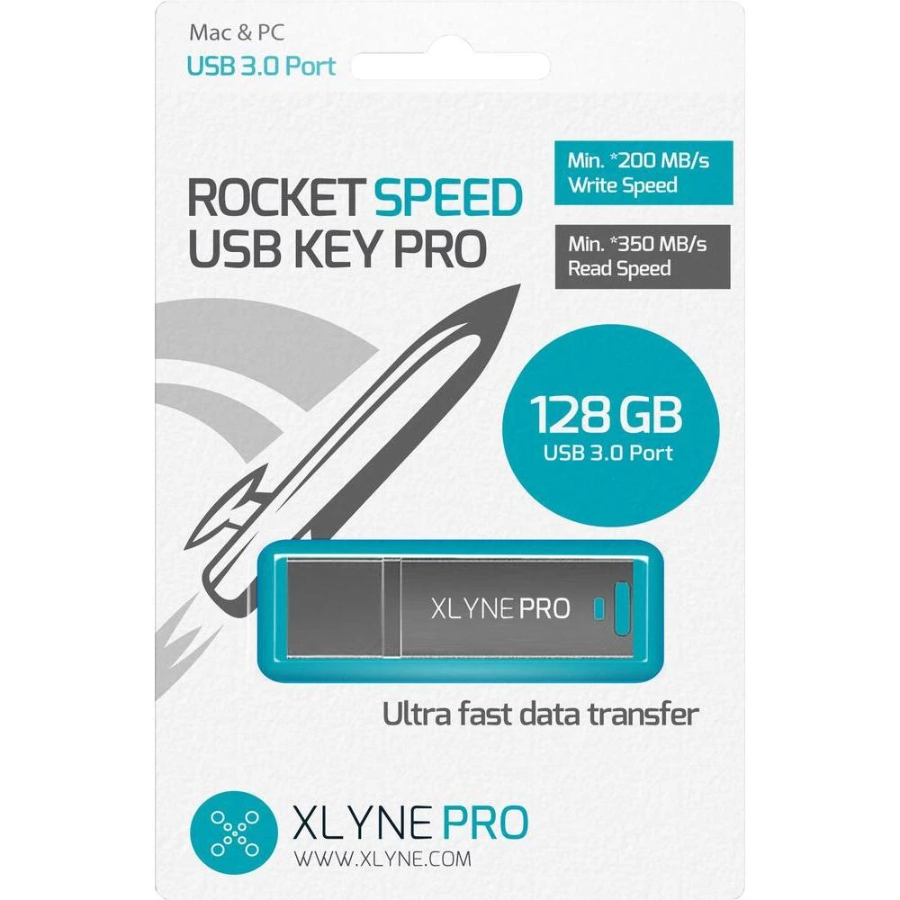 USB stik 128 GB 7912802 Xlyne Rocket Speed Pro srebrna USB 3.0 slika