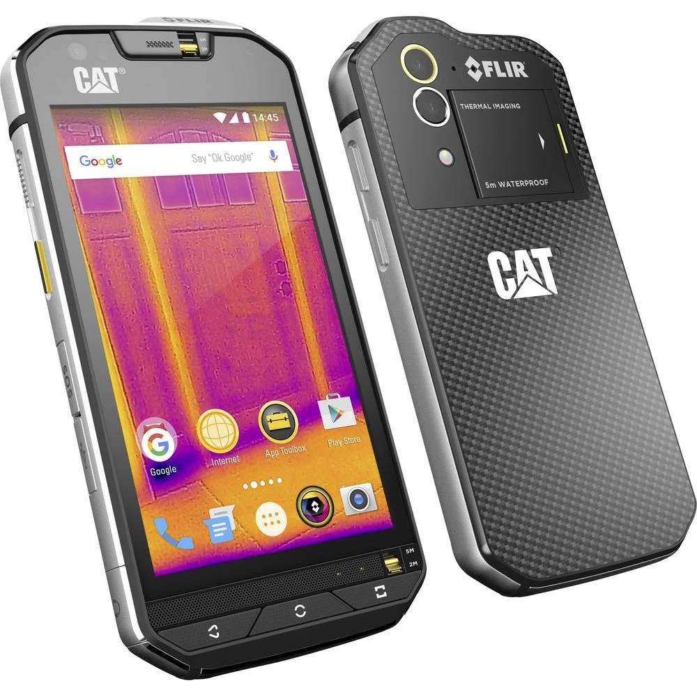 Pametni telefon CAT S60 s ugrađenom FLIR termografskom kamerom (Dual-SIM-LTE-Outdoor Smartphone) 11.9 cm (4.7 inča) 1.5 GHz Octa Core 32 GB 13 mil. piksela Android™ 6.0 slika