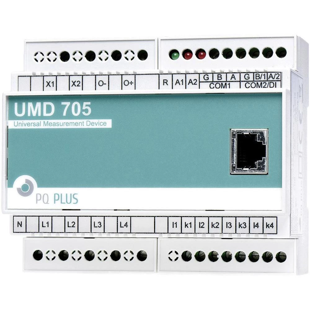 Univerzalni mjerač UMD 705 PQ Plus  - ugradnja na DIN šinu - RS485 Modubs - Ethernet - 512MB memorije slika