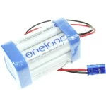 Paket baterija na punjenje 4 Mignon (AA) kabel, utikač NiMH Panasonic eneloop kocka F2x2 Graupner 4.8 V 1900 mAh