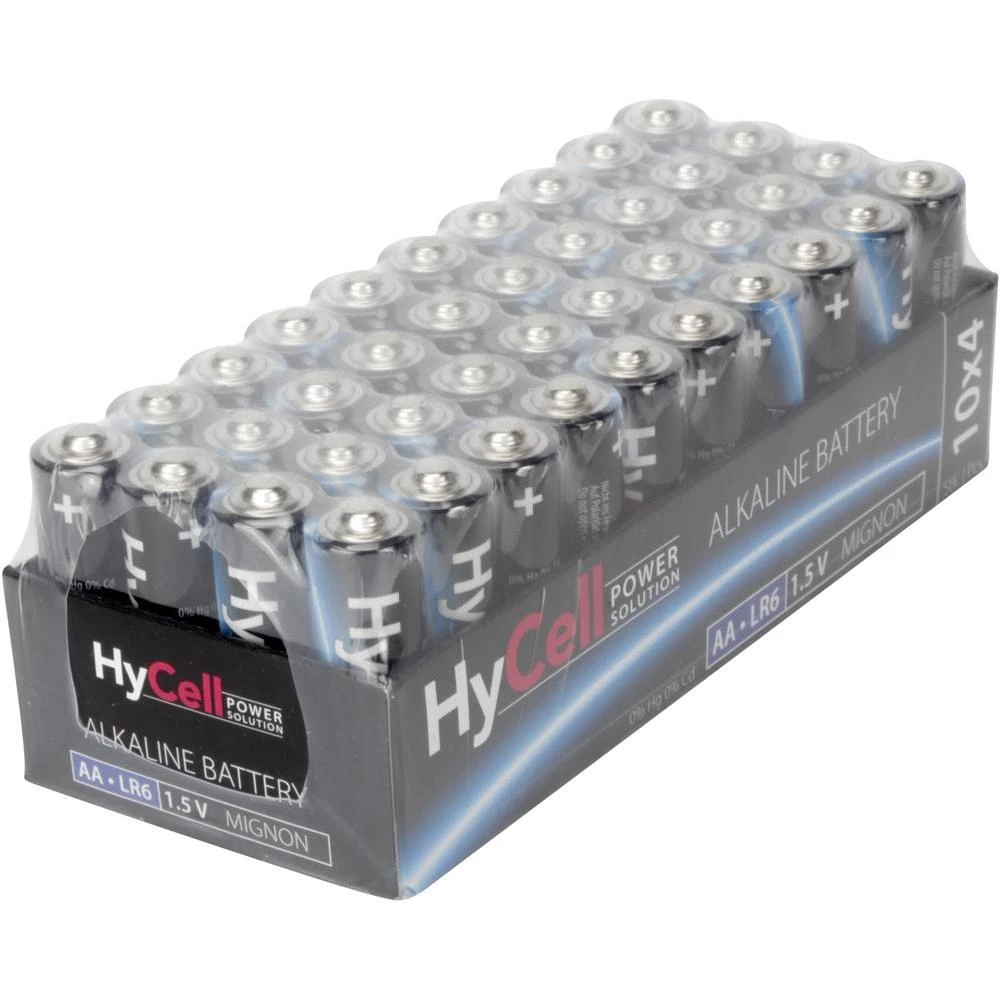 Mignon (AA) baterija Alkali-Mangan HyCell LR06 1.5 V 40 kom. slika