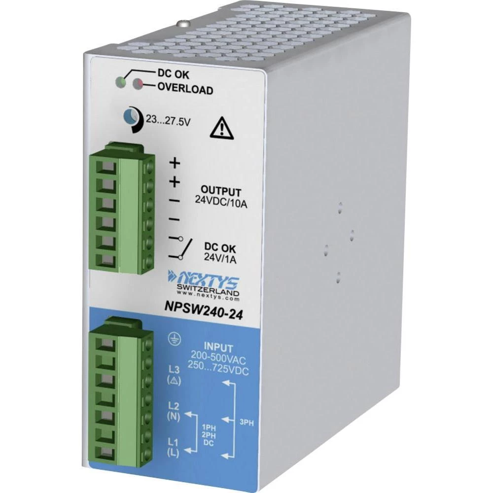 Adapter napajanja za profilne šine (DIN-letva) Nextys NPSW240-24 24 V/DC 10 A 240 W 1 x slika