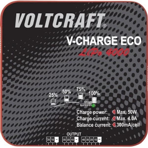 Punjač za modele vozila V-Charge Eco LiPo 4000 VOLTCRAFT 230 V 400 mA slika