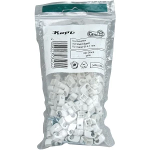 Komplet držača kabla s čavlom 34550408 Kopp 4 - 7 mm7 siva sadržaj: 100 kom. slika