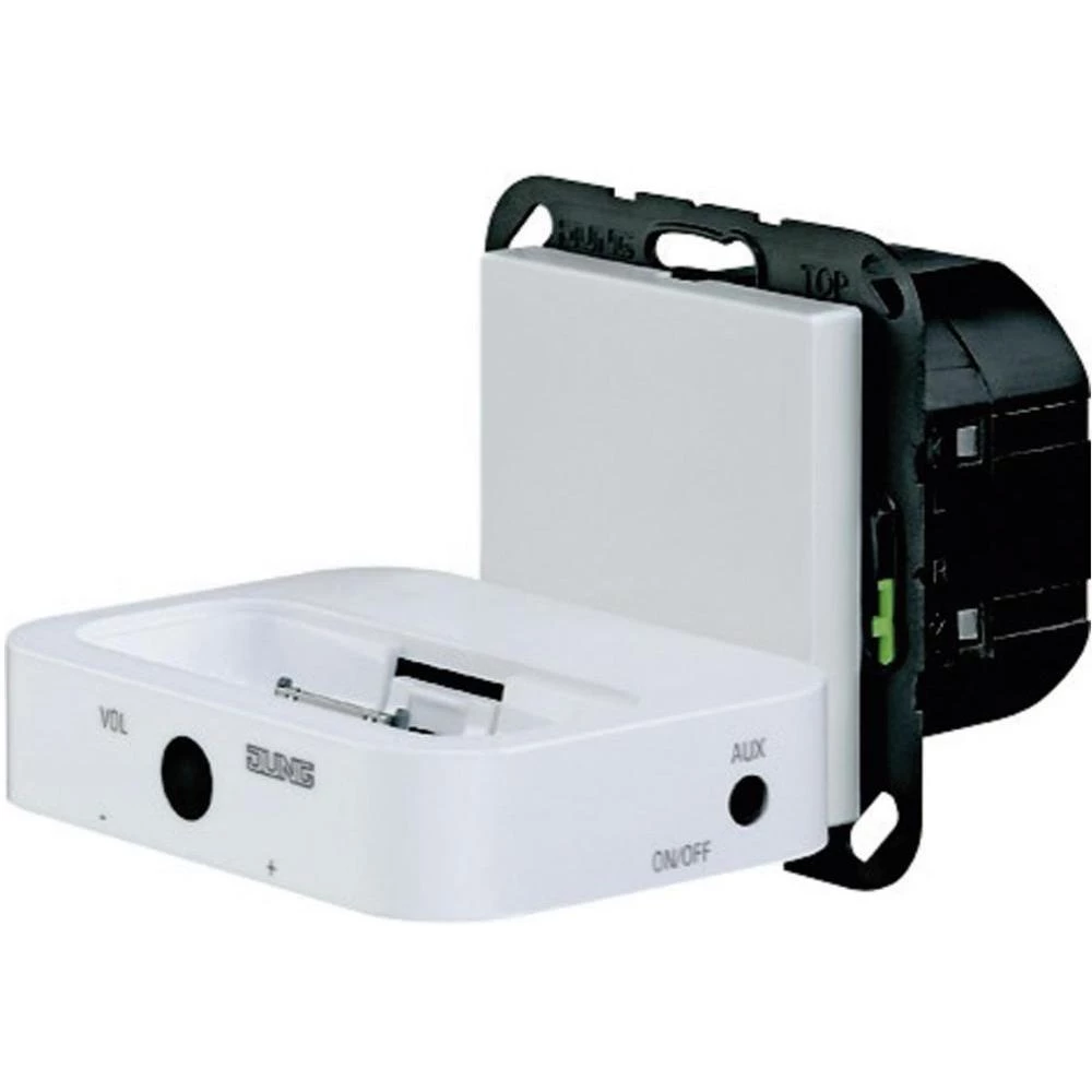 Umetak stanica za prihvat MCA100AL Jung LS 990, AS 500, CD 500, LS design, LS plus, FD design, A 500, A plus, A creation, CD plus, SL 500 aluminij slika