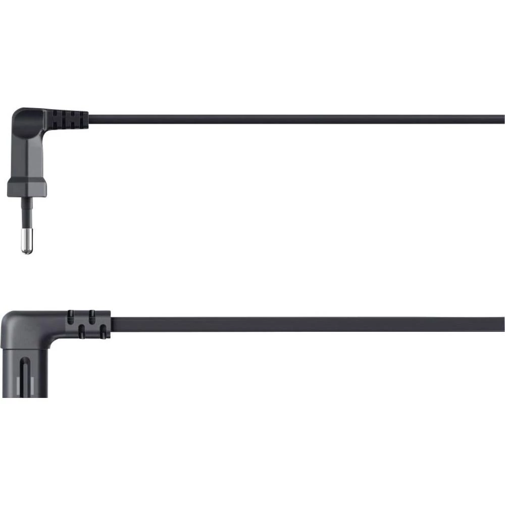 Strujni mrežni kabel [ Euro utikač - ženski utikač za male uređaje C7] 118023 Hama 5 m crna slika