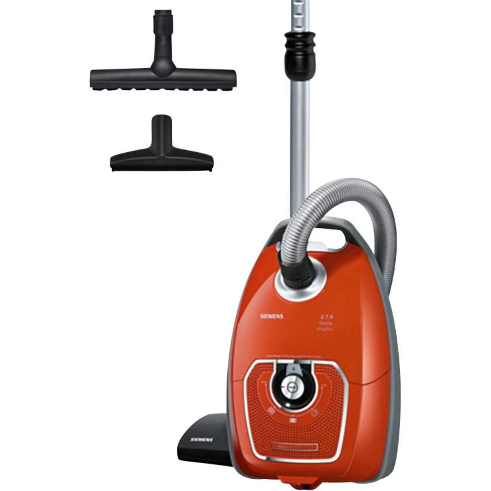 Usisavač s vrećicom VSZ7330 Siemens desert sun 650 W EEK A narančasta, siva, crna slika