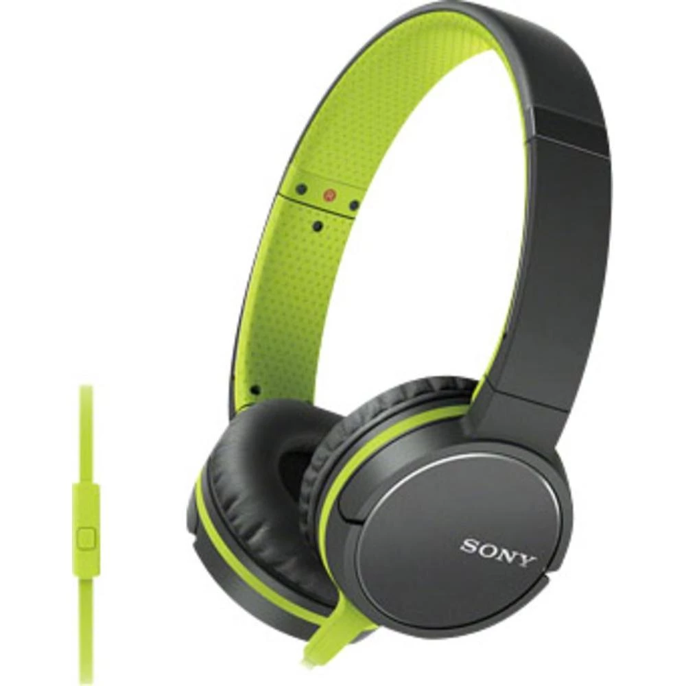 Slušalice MDR-ZX660AP Sony On-Ear, crna-zelena slika