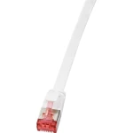 RJ45 mrežni priključni kabel LogiLink CAT 6 U/FTP 15.00 m bijela pozlaćeni utični kontakti