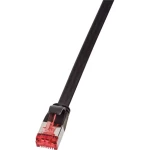 RJ45 mrežni priključni kabel LogiLink CAT 6 U/FTP 20.00 m crna pozlaćeni utični kontakti