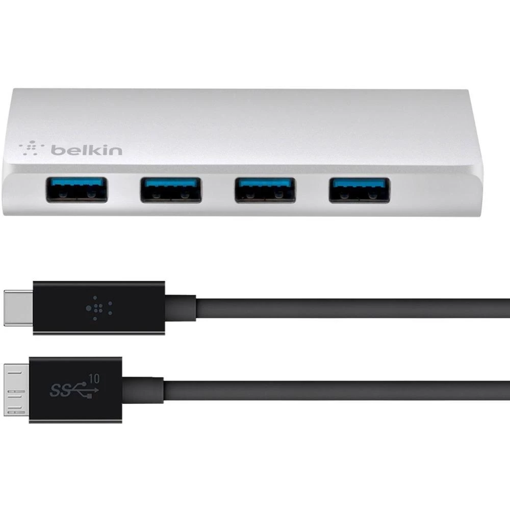 4-portni USB 3.0 hub Belkin srebrna slika