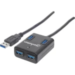 4-portni USB 3.0 hub 162296 Manhattan crna