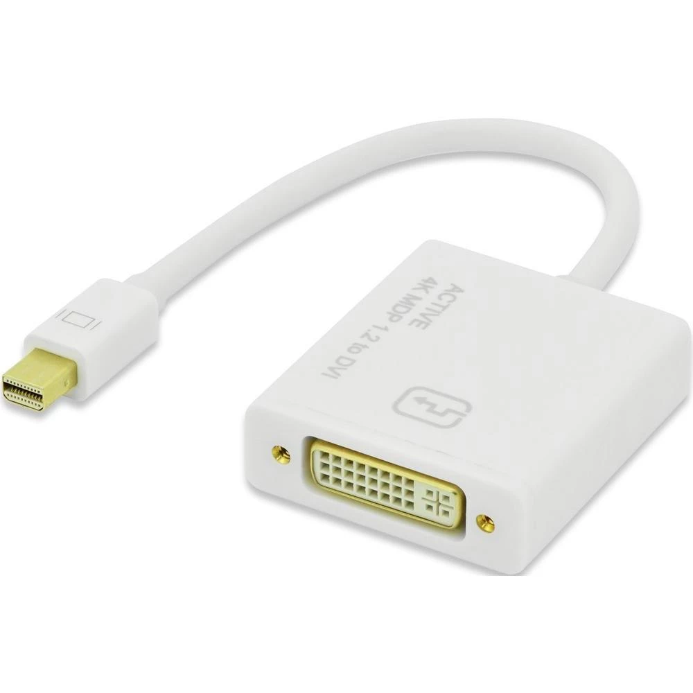 DisplayPort / DVI adapter [1x Mini-DisplayPort utikač => 1x DVI utikač ženski 24+5pol.] ednet bijela slika