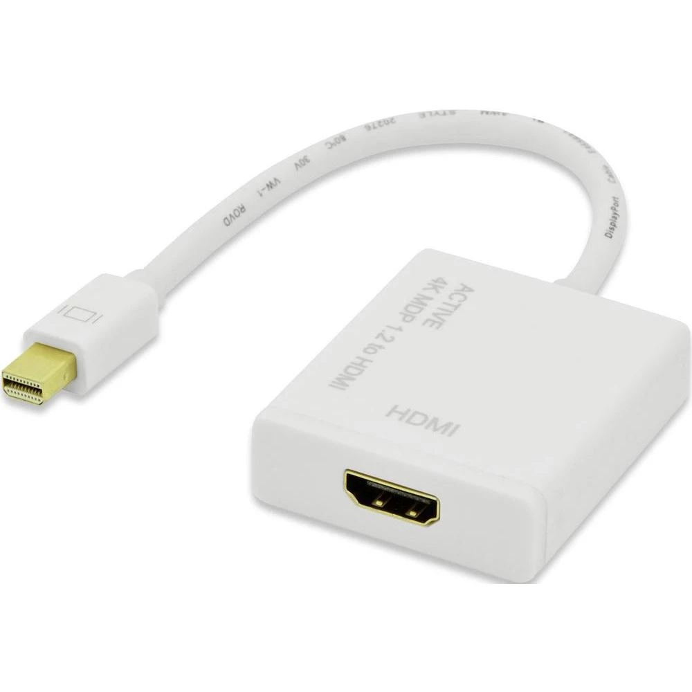DisplayPort / HDMI adapter [1x Mini-DisplayPort utikač => 1x HDMI utikač ženski] ednet bijela slika