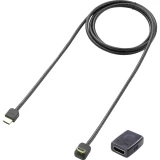 HDMI produžni kabel SpeaKa Professional [90°-HDMI-utikač  HDMI-utikač] 3.0m+ HDMI-Adapter [HDMI-utičnica  HDMI-utičnica]