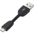 USB 2.0 priključni kabel [1x USB 2.0 utikač A - 1x USB 2.0 utikač Micro-B] renkforce 0.05 m crna slika