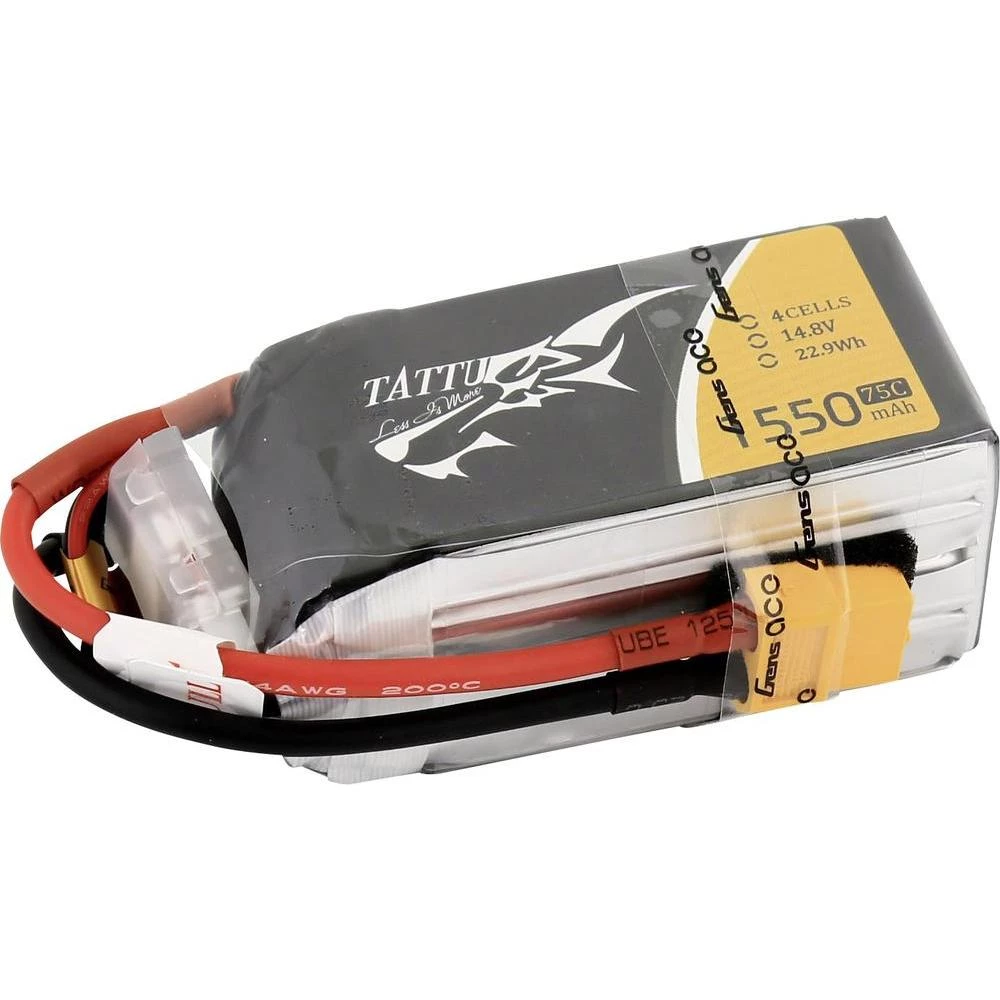 Modeliranje-baterija (LiPo) 14.8 V 1550 mAh 75 C Tattu XT60 slika