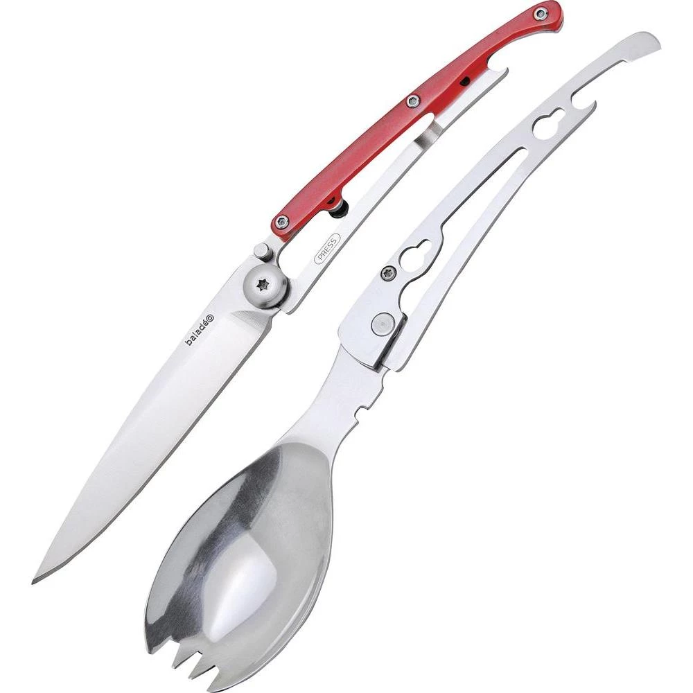 Pribor za jelo za kampiranje 5-u-1 810800 baladeo plemeniti čelik, polikarbonat 1 kom. slika