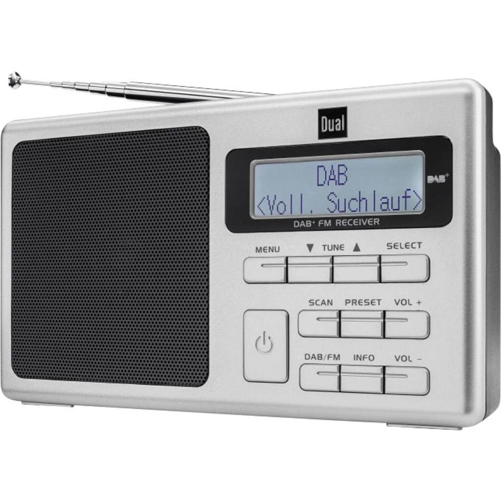 DAB+ putni radio Dual DAB 70 DAB+, UKV ponovo se puni srebrna slika