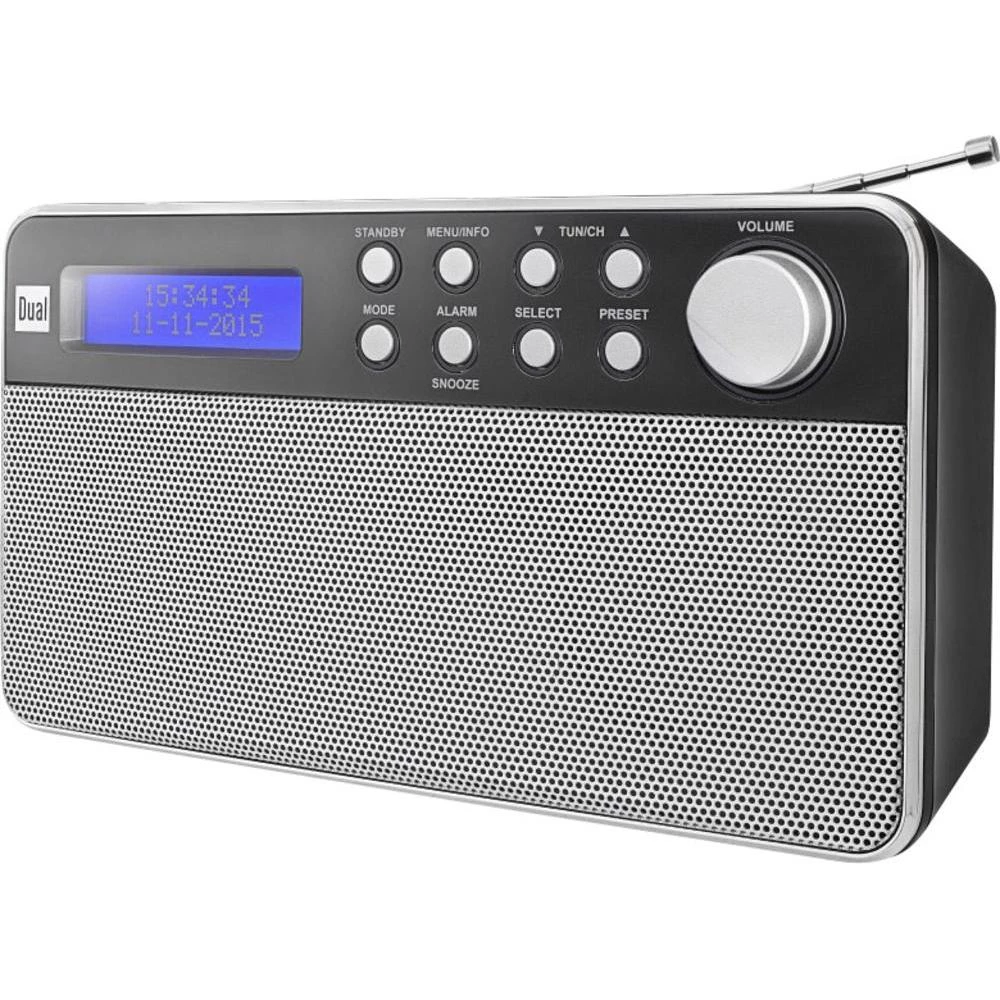 DAB+ putni radio Dual DAB 36 DAB+, UKV crna, srebrna slika
