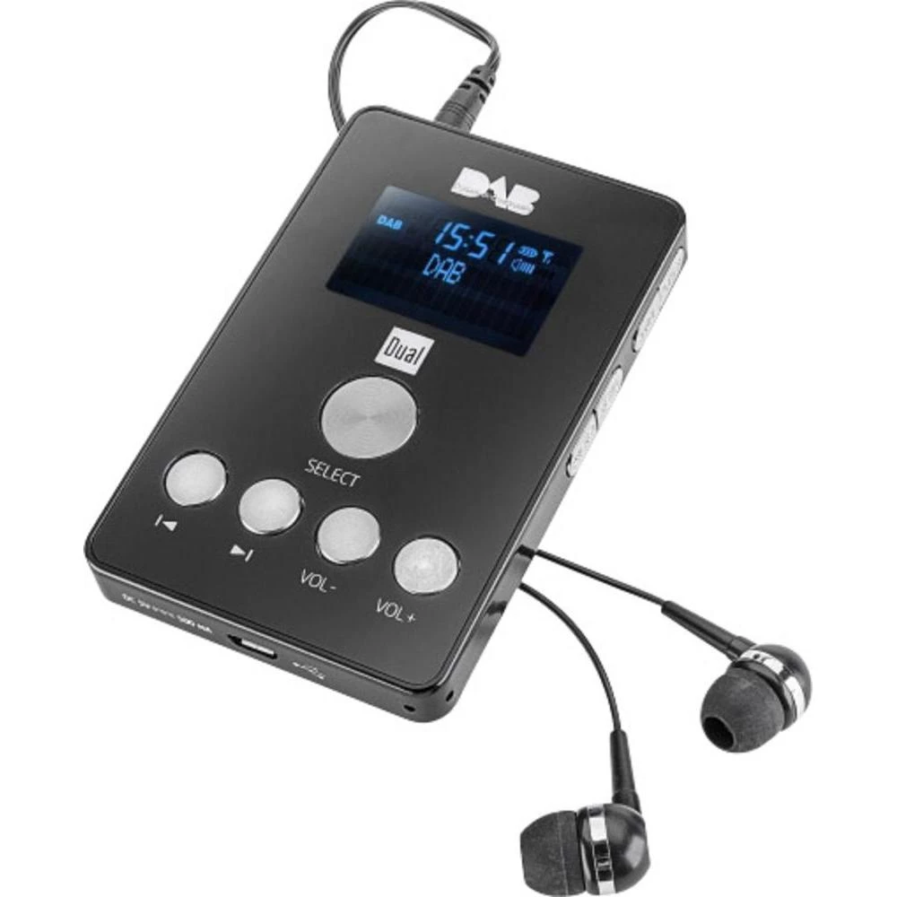 DAB+ džepni radio Dual DAB Pocket Radio 4 DAB+, UKV ponovo se puni crna slika