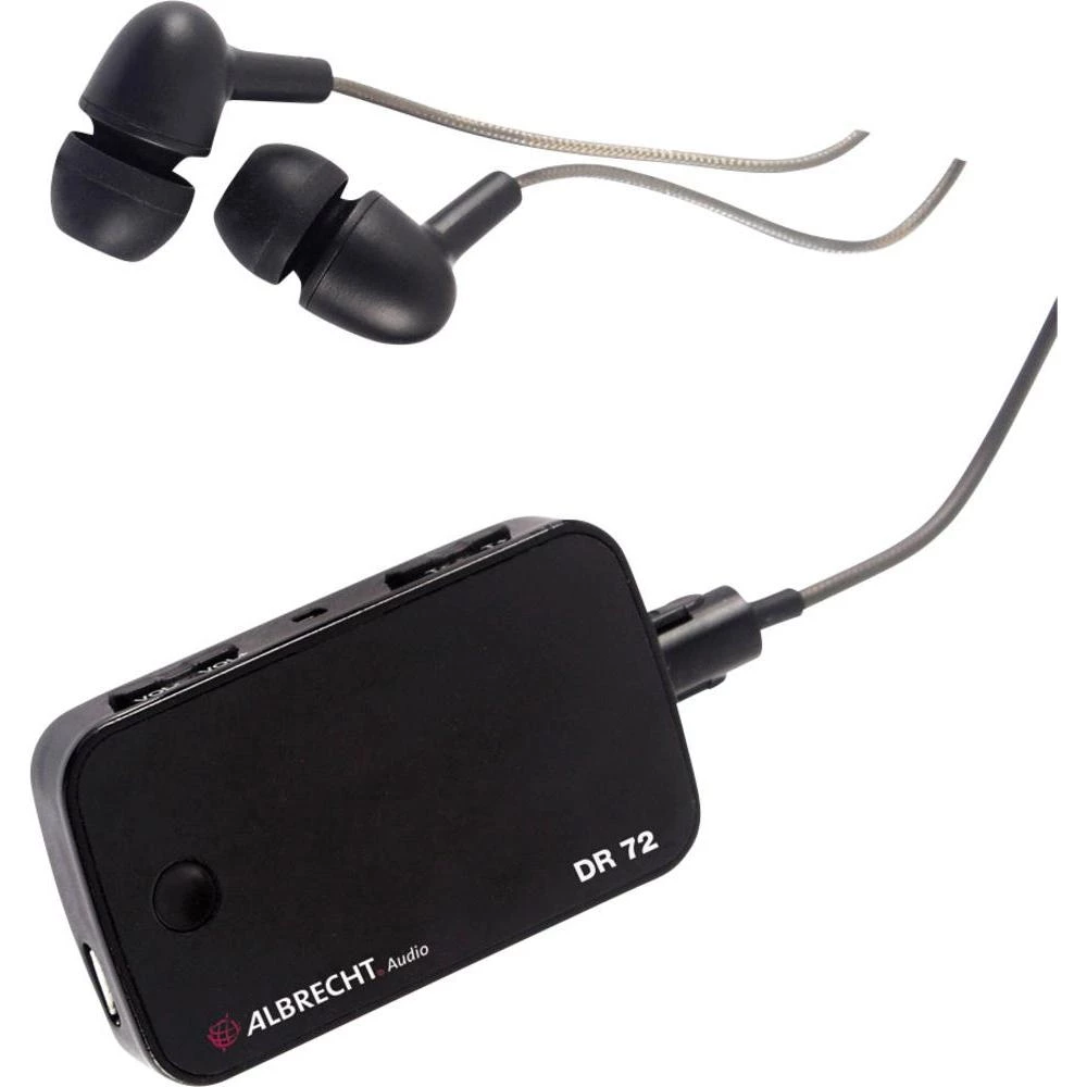 DAB+ džepni radio DR 72 Albrecht Bluetooth®, DAB+, UKV funkcija slobodnog govora, ponovo se puni crna slika